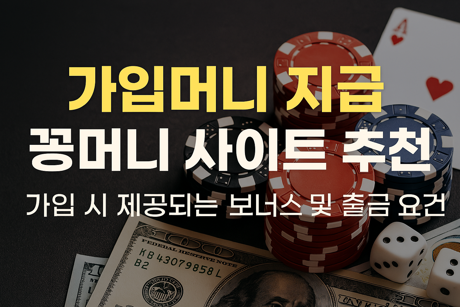 가입머니 사이트-꽁머니사이트